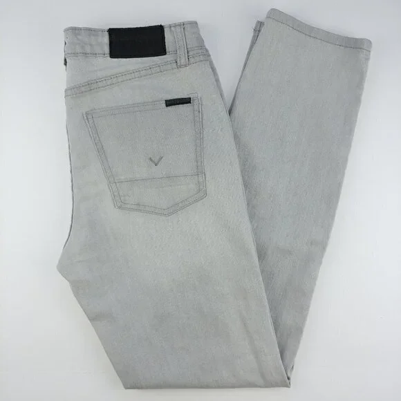 Hudson Girls Straight Leg Jeans Size 14 Gray Stretch Mid Rise Denim - Picture 7 of 12